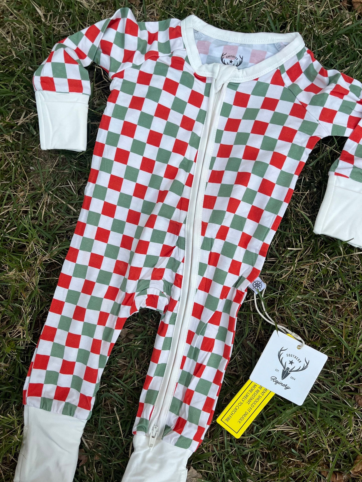 Christmas checkered