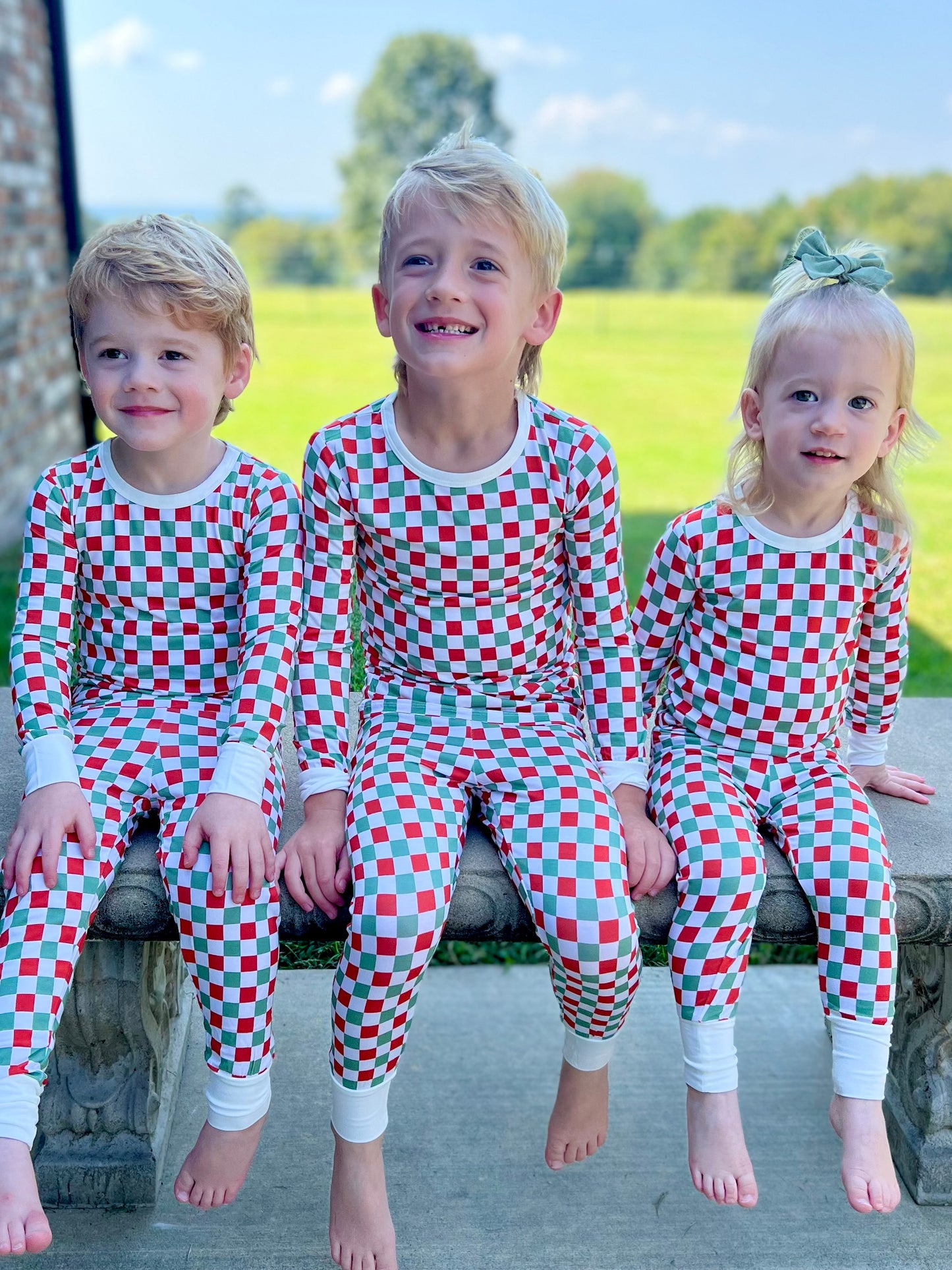 Christmas checkered