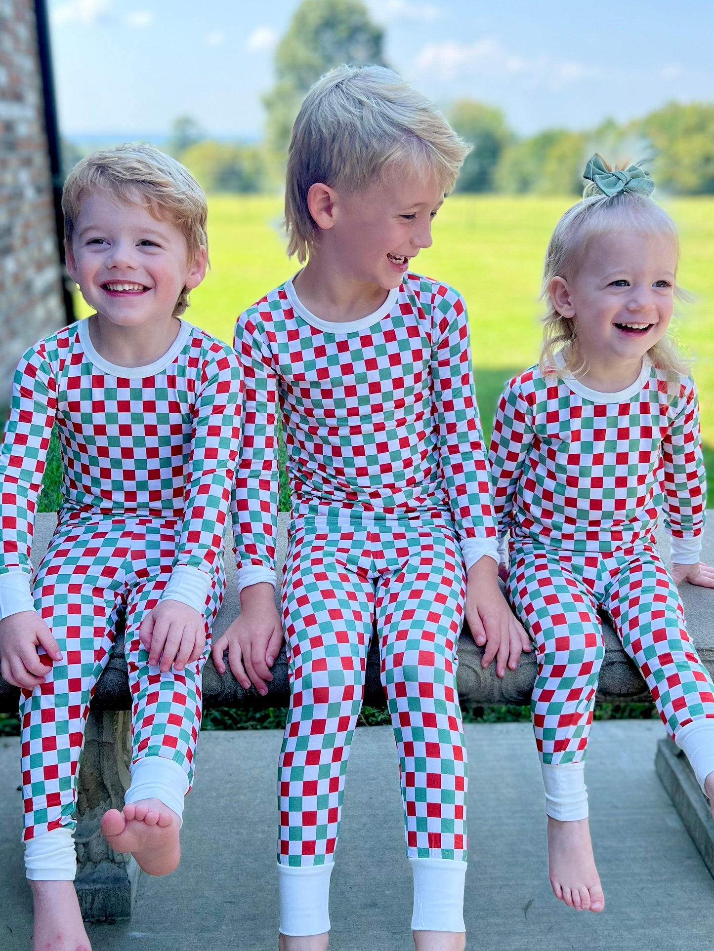Christmas checkered
