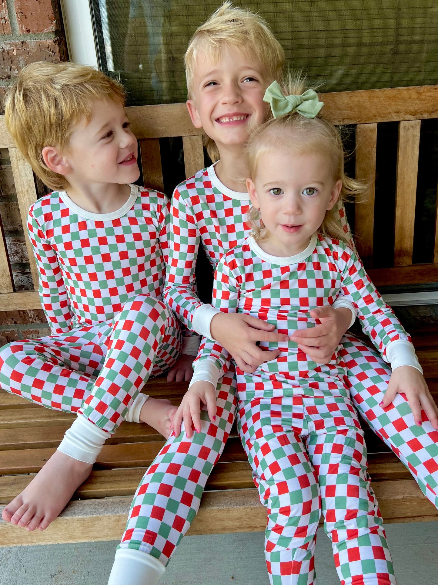 Christmas checkered