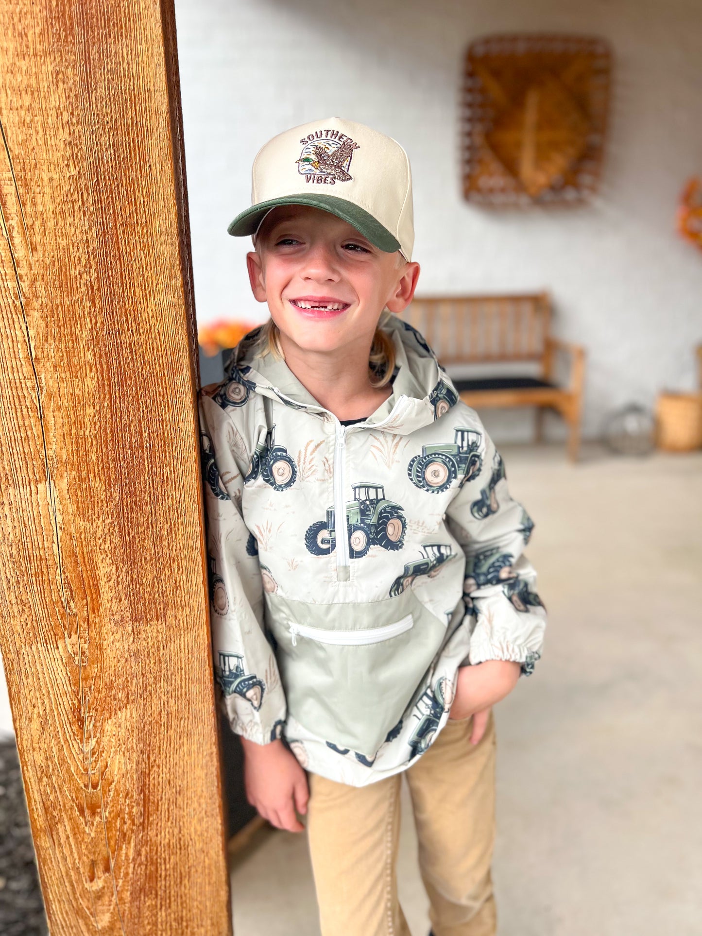 Big Green Tractor Rain Jacket