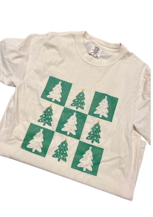 christmas tree t-shirt (adult sizes only) comfort colors brand