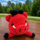 Hogs Girl Bow Crochet Lovey