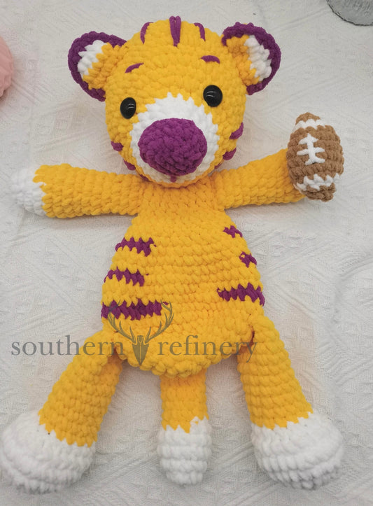 Tigers Football Crochet Lovey