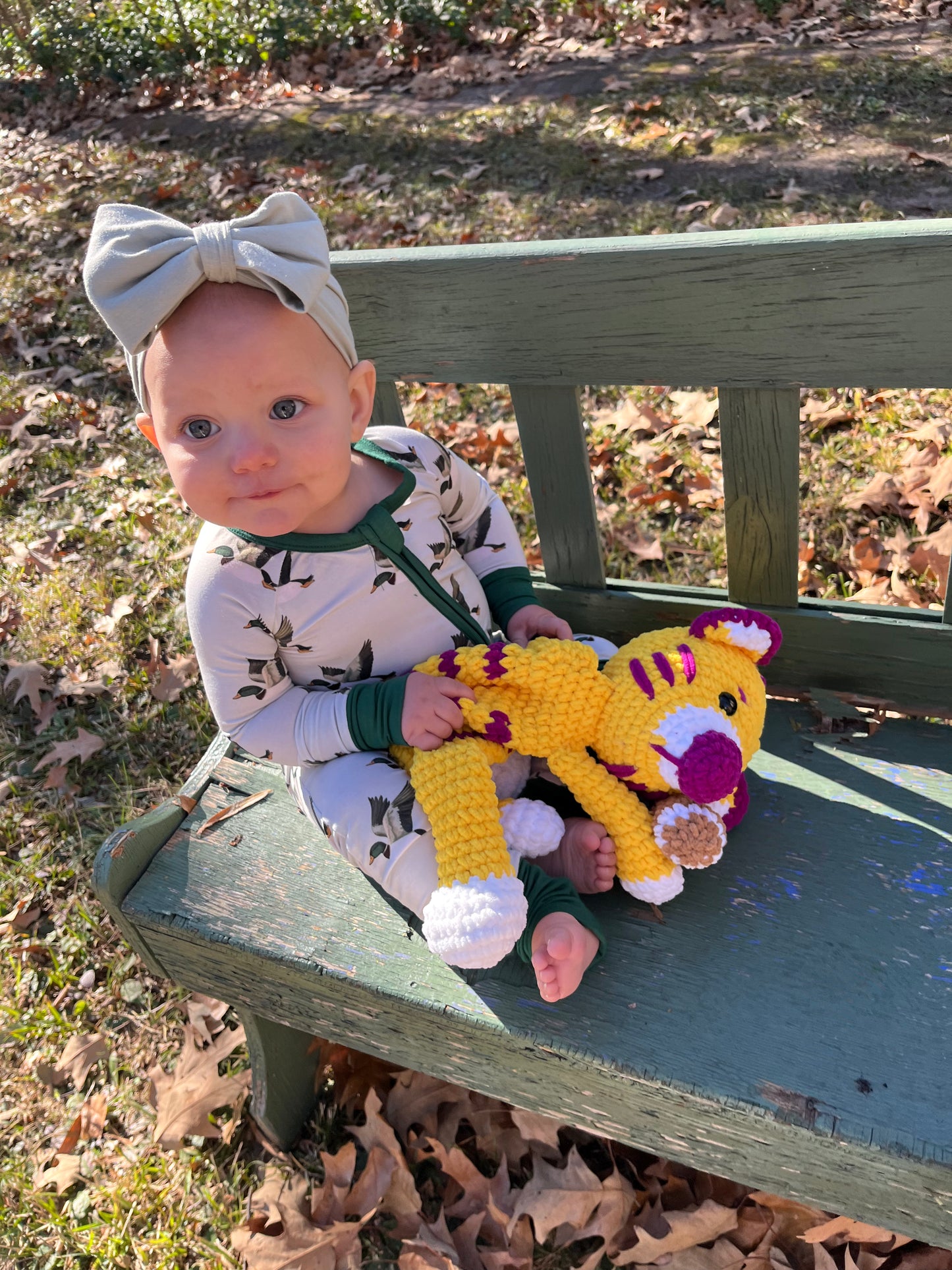 Tigers Football Crochet Lovey
