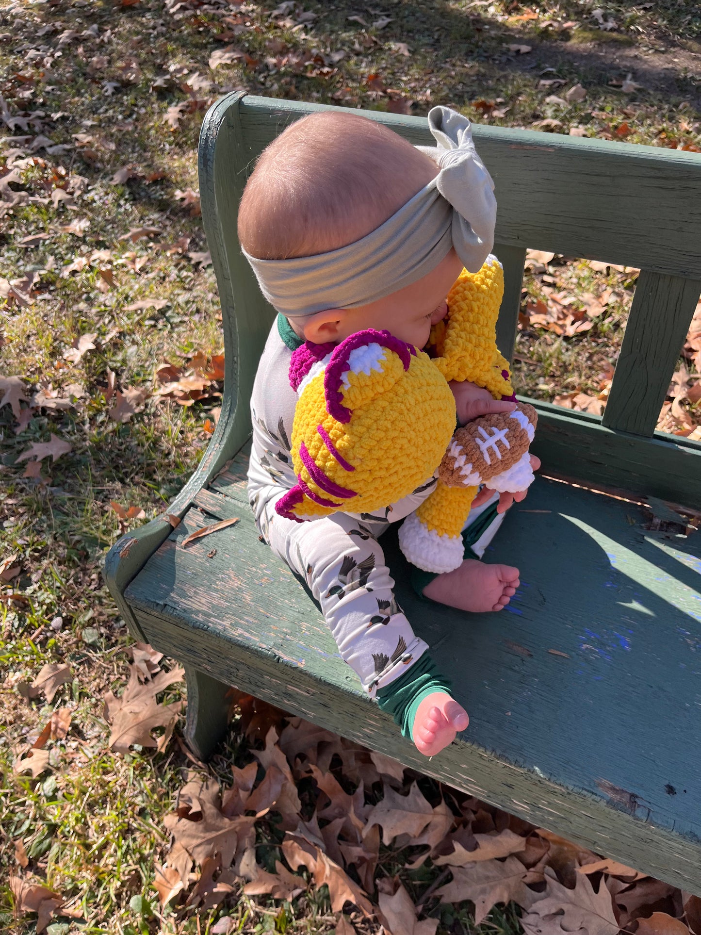 Tigers Football Crochet Lovey