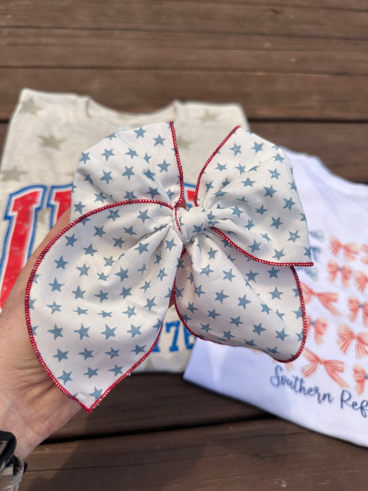 Star Spangled Hair Bow