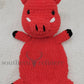 Hogs Girl Bow Crochet Lovey