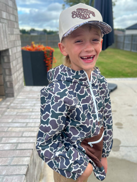 Retro Camo Rain jacket