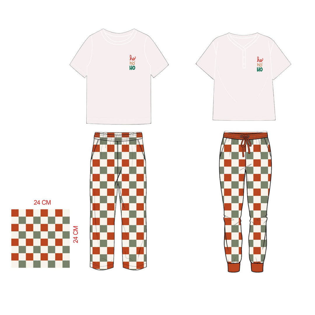 Christmas Checkered (matching youth & adult set)